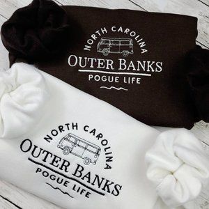NEW Custom Embroidered Outer Banks Crewneck
